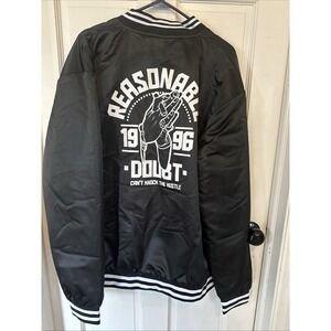 JAY Z NWOT REASONABLE DOUBT BLACK BOMBER JACKET RARE Limited Edition 185/200 3XL